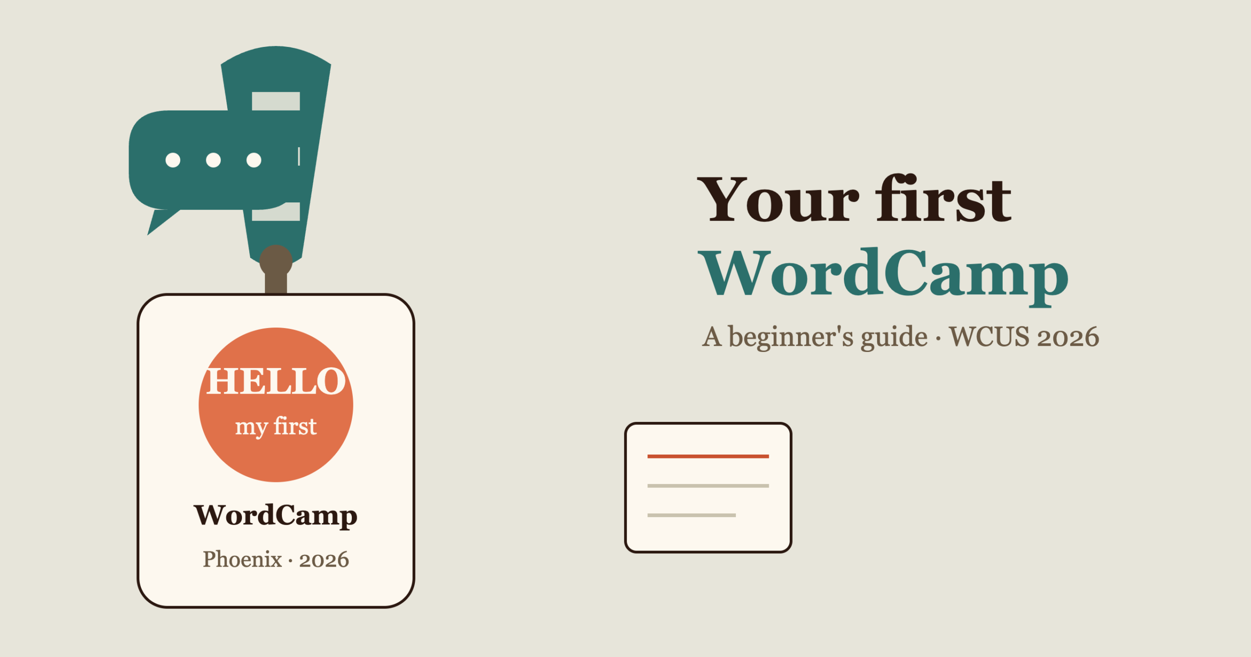 What to Expect at Your First WordCamp (Written With WordCamp US 2026 in Mind)